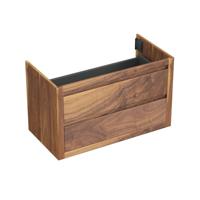 Onderkast Forzalaqua Gela 100x51x60 Cm 2 Softclose Lades Noten Pure Walnut - thumbnail