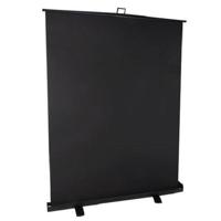 StudioKing Roll-Up Achtergrondscherm FB-150200FB 150x200 cm Zwart - thumbnail
