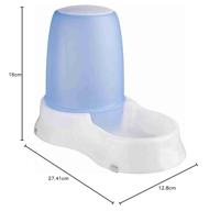 TRIXIE VOER- EN WATERDISPENSER KUNSTSTOF ASSORTI 28X17X20 CM 1,5 LTR 2 ST - thumbnail
