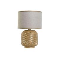 Bureaulamp DKD Home Decor Bruin Natuurlijk Bamboe 50 W 220 V 26 x 26 x 39 cm - thumbnail