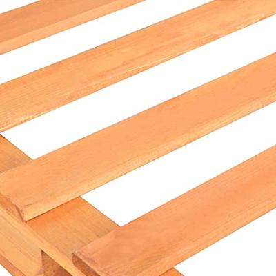Bedframe pallet massief grenenhout bruin 90x200 cm Bedframe pallet massief grenenhout bruin 90x200 cm