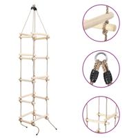 VidaXL Touwladder 200 cm hout - thumbnail