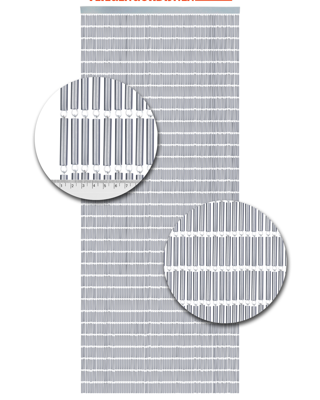 Vliegengordijn Hulzen Zilver - 90cm x 210cm Vliegengordijn Hulzen Zilver - 90cm x 210cm