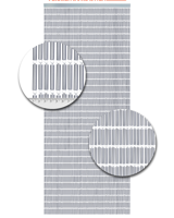 Vliegengordijn Hulzen Zilver - 90cm x 210cm - thumbnail