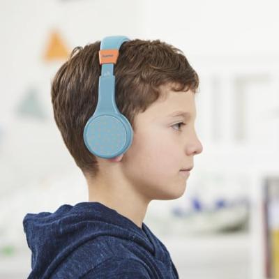 Hama Bluetooth-hoofdtelefoon met microfoon voor kinderen 'Teens Guard II' (Bluetooth-hoofdtelefoon voor kinderen, on-ear, volume beperkt tot 85 DB, USB-C-kabel) blauw