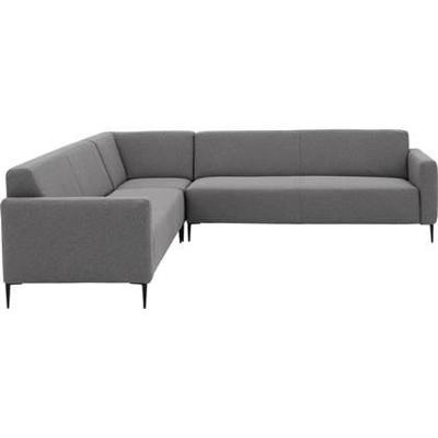 Goossens Bank Key West grijs, stof, 3-zits, modern design