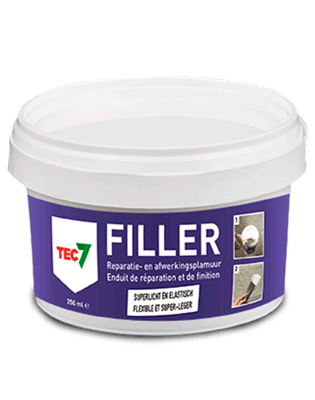 Tec7 filler pot alles-in-één vulmiddel en afwerkingsplamuur 250ml - 601025000