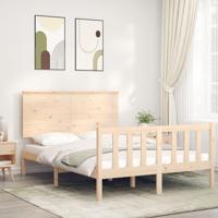 Bedframe zonder matras massief grenenhout 140x190 cm - thumbnail