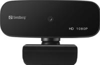 Sandberg 134-14 webcam 2 MP 1920 x 1080 Pixels USB 2.0 Zwart - thumbnail