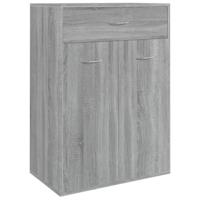 VidaXL Schoenenkast 60x35x84 cm bewerkt hout grijs sonoma - thumbnail