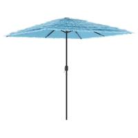 Parasol met stalen paal 248x248x248 cm blauw - thumbnail