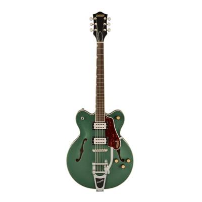 Gretsch G2622T Streamliner Center Block Double-Cut Steel Olive IL semi-akoestische gitaar - thumbnail