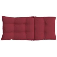 Stoelkussens 2 st hoge rug oxford stof wijnrood - thumbnail