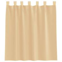 Gordijnen met lussen 2 st 140x140 cm zand - thumbnail