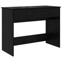 Plafondtafel met lade Zwart eiken 100 x 45 x 76 cm Bewerkt hout - thumbnail