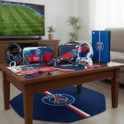 Gamingmuismat - KONIX - PSG - XXL 90 x 46 cm - Ultradun 3D siliconen oppervlak - Antislip rubberen onderkant - Blauw