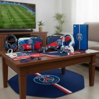 Gamingmuismat - KONIX - PSG - XXL 90 x 46 cm - Ultradun 3D siliconen oppervlak - Antislip rubberen onderkant - Blauw - thumbnail