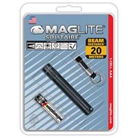 Maglite Solitaire 1-Cell AAA Incandescent Black (Blister) zaklamp, incl. batterij & sleutelring - thumbnail