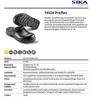 SIKA 19324 Proflex Klomp Open Hak SB Zwart - Maat 49 - 16.089.013.49 - thumbnail