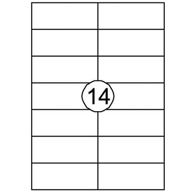 Etiket Quantore 105x42.4mm 1400 stuks