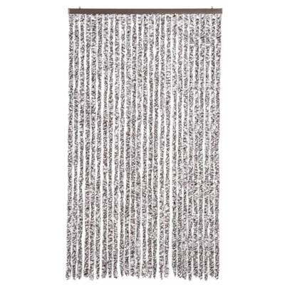 VidaXL Vliegengordijn 118x220 cm chenille bruin en beige