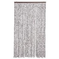 VidaXL Vliegengordijn 118x220 cm chenille bruin en beige - thumbnail