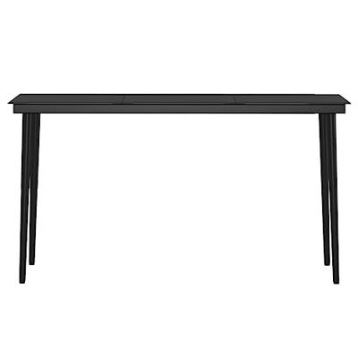 5-delige Tuinset met kussens bruin en zwart