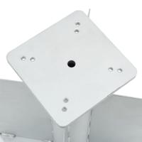 VidaXL Parasolvoet voor in de grond 27,5x27,5x45 cm staal zilverkleur - thumbnail