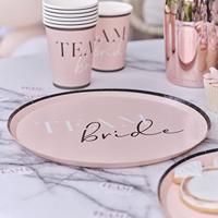 Ginger Ray wegwerp borden team bride 24 cm 8 stuks | 20 stuks - thumbnail