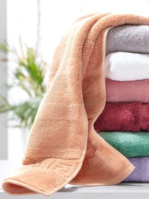 Cawö Cawö Noblesse Uni Handdoek 50x100 Zalm