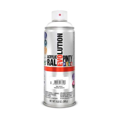 Sprayverf Pintyplus Evolution RAL 9016 400 ml Traffic White Sprayverf Pintyplus Evolution RAL 9016 400 ml Traffic White