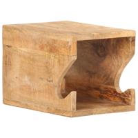 VidaXL Wandfietsenrek 35x25x25 cm massief ruw mangohout - thumbnail