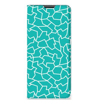 Motorola Moto G51 5G | Bookcase | Cracks Blue