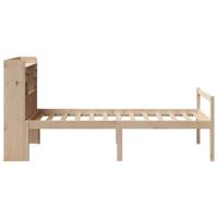 Bed met boekenkast zonder matras massief grenenhout 90x190 cm - thumbnail