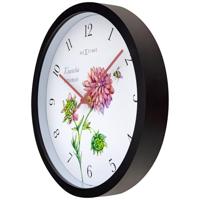 NeXtime NE-4317 Buitenklok Knautia 30.5 cm Zwart/Wit - thumbnail