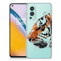 Smartphone hoesje OnePlus Nord 2 5G Watercolor Tiger - thumbnail