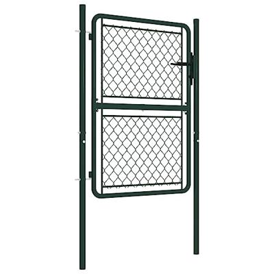 VidaXL Tuinpoort staal 100x150 cm groen