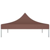 VidaXL Partytentdak 270 g/m² 3x3 m bruin - thumbnail
