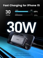 Slanke externe batterij - UGREEN - 10.000 mAh - Grijs - thumbnail