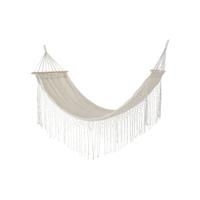 Hangmat DKD Home Decor Beige Polyester Katoen Pijnboom Franjes (280 x 100 x 130 cm) - thumbnail