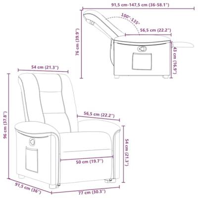 Sta-op-stoel verstelbaar stof bruin