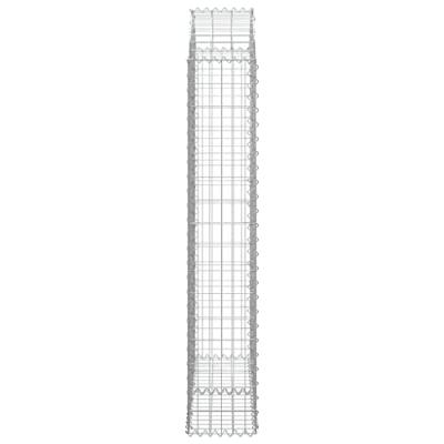VidaXL Schanskorf gewelfd 100x30x160/180 cm gegalvaniseerd ijzer