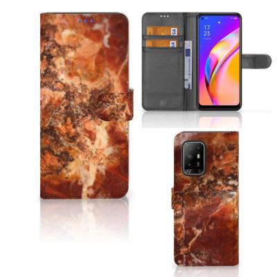 OPPO Reno5 Z | A94 5G | Bookcase | Marmer Bruin