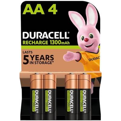 Duracell AA 1300mAh Stay Charged 4x - thumbnail