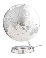 Atmosphere nr-0331f7ns-gb globe bright chrome 30cm diameter kunststof voet engelstalig - thumbnail