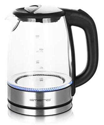 Emerio WK-119988 Glazen Waterkoker 1.7L 2200W RVS/Zwart - thumbnail