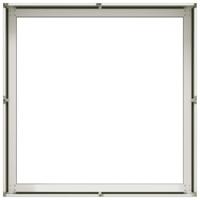 Plantenbak 80x80x30 cm staal wit - thumbnail