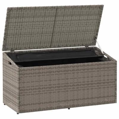 Tuinbox 110x50x58 cm poly rattan grijs Tuinbox 110x50x58 cm poly rattan grijs