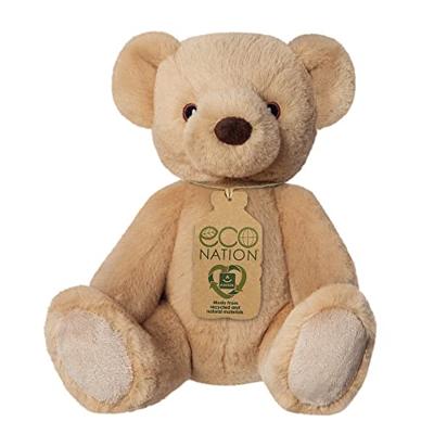 Eco Nation Pluchen knuffel - teddybeer - 22 cm Eco Nation Pluchen knuffel - teddybeer - 22 cm