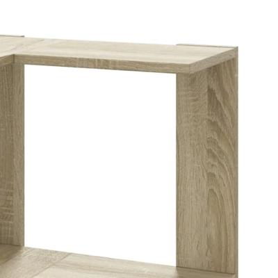 Boekenkast 5-laags hoek 50x50x179 cm bewerkt hout sonoma eiken